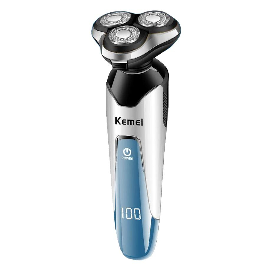 ماشین اصلاح موی سر و صورت کیمی مدل km-5390، اصلاح به صورت خط زن، استفاده به صورت خشک و مرطوب، طراحی ارگونومیک، تیغه‌های خودتیزشونده، منبع انرژی با باتری، تکنولوژی اصلاح به صورت برش چرخشی، مدت زمان شارژ 120 دقیقه و مدت زمان استفاده پس از شارژ 120 دقیقه