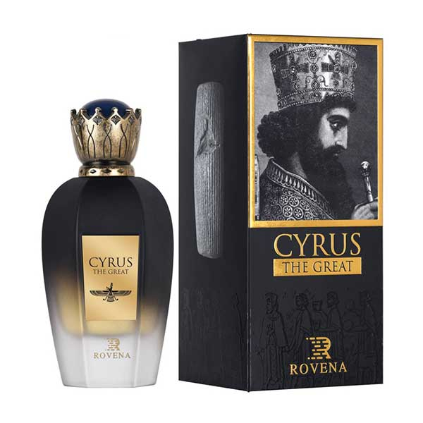 ادوپرفیوم مردانه روونا، مدل Cyrus با حجم 100 میلی‌لیتر و رایحه مرکبات، شیرین، خنک، چوب، با ماندگاری و پخش بو متوسط، مناسب تمام فصول